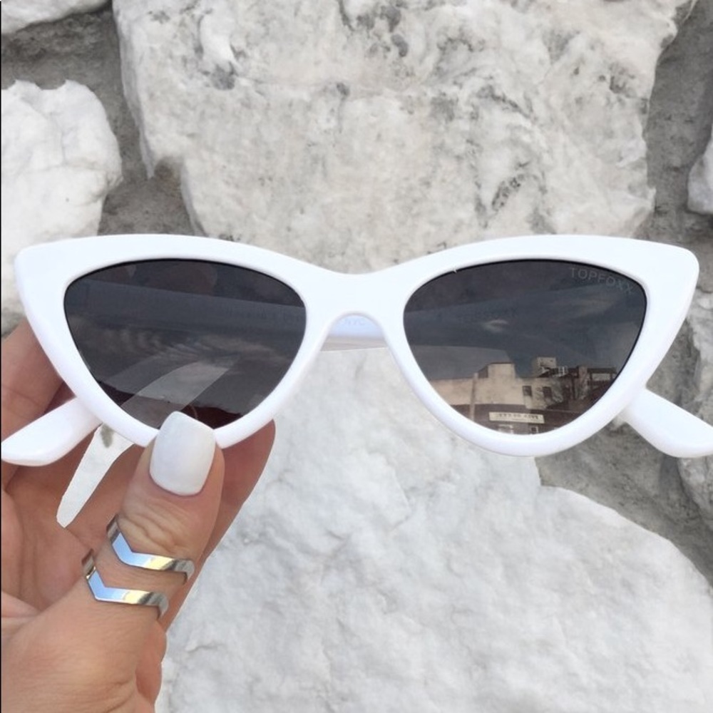 3 White Cateye Sunglasses | MATRIX | TOPFOXX